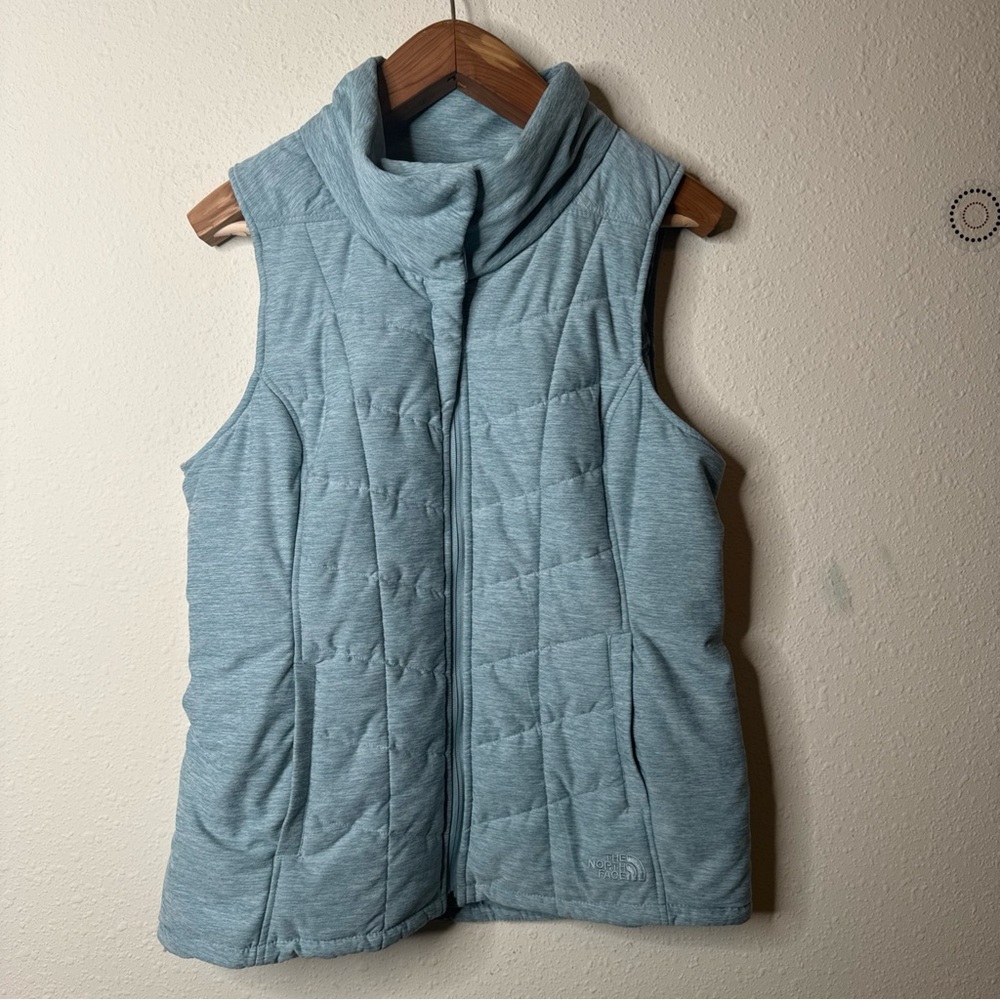 The North Face Sky Blue Quilted Vest